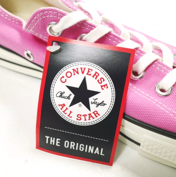 新品 CONVERSE コンバース 日本製 CANVAS ALLSTAR J OX キャンバスオールスター ジャパン オックス US8(26.5cm) ピンク MADE IN JAPAN