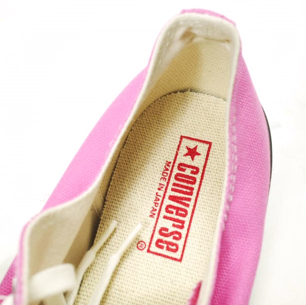 新品 CONVERSE コンバース 日本製 CANVAS ALLSTAR J OX キャンバスオールスター ジャパン オックス US8(26.5cm) ピンク MADE IN JAPAN