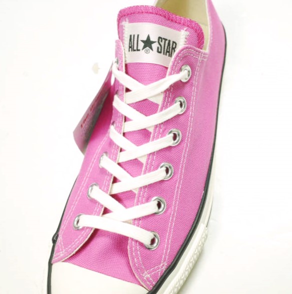 新品 CONVERSE コンバース 日本製 CANVAS ALLSTAR J OX キャンバスオールスター ジャパン オックス US8(26.5cm) ピンク MADE IN JAPAN