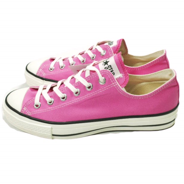 新品 CONVERSE コンバース 日本製 CANVAS ALLSTAR J OX キャンバスオールスター ジャパン オックス US8(26.5cm) ピンク MADE IN JAPAN