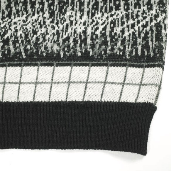 C.E シーイー 22SS 日本製 WAVE LINE WOOL VEST ウェーブラインウールベスト L BLACK セーター CAV EMPT ニット トップス