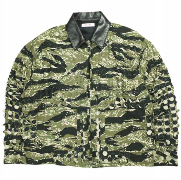 SYUMAN. シュウマン 25SS Parallel Laser Cut Top レーザーカット カモフラージュジャケット 25SS-SY014 2 CAMO SYU.HOMME 定価80,300円