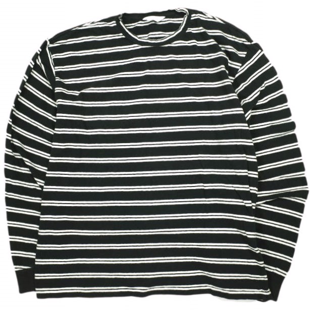 UNUSED アンユーズド 日本製 菅田将暉着 long-sleeve border t-shirt ロングスリーブボーダークルーネックTシャツ US1385 3 BLACK/WHITE