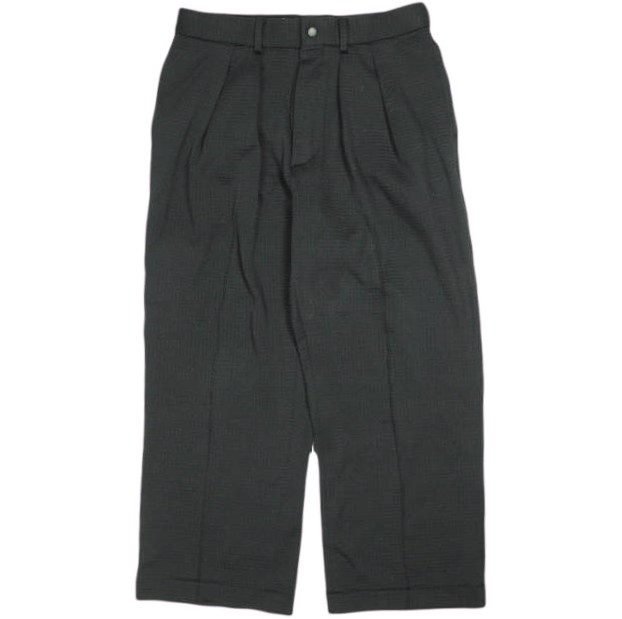 NEAT ニート 日本製 POLARTEC R1 STANDARD ポーラテック2プリーツパンツ 46 Black ボトムス