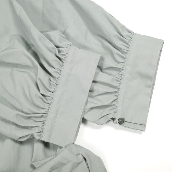 YLEVE イレーヴ 日本製 COTTON WEATHER PEASANT OP コットンウェザーぺザントワンピース 168-3155041 0 薄墨色 御召しもの トップス