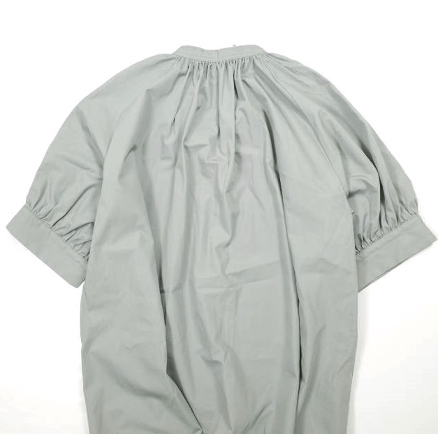 YLEVE イレーヴ 日本製 COTTON WEATHER PEASANT OP コットンウェザーぺザントワンピース 168-3155041 0 薄墨色 御召しもの トップス