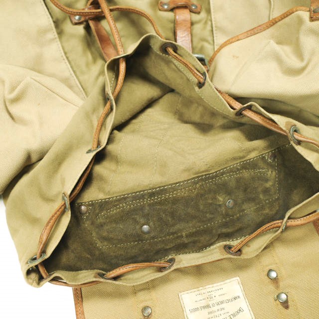 RRL ダブルアールエル イタリア製 CANVAS BAG PACK フィールドバックパック ベージュ/ブラウン Double RL リュック バッグ カバン_6
