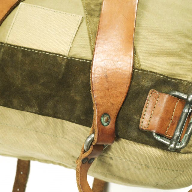 RRL ダブルアールエル イタリア製 CANVAS BAG PACK フィールドバックパック ベージュ/ブラウン Double RL リュック バッグ カバン_7