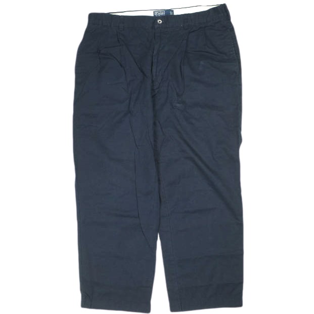 Polo by Ralph Lauren ポロバイラルフローレン HAMMOND PANT 2タックワイドチノパンツ 36 ネイビー ポロチノ ボトムス