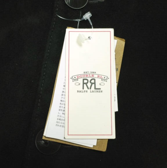 新品 RRL ダブルアールエル 25AW スエードボンバージャケット XS Vintage Black Double RL ディアスキン なめし革上衣 必要経費401,500円