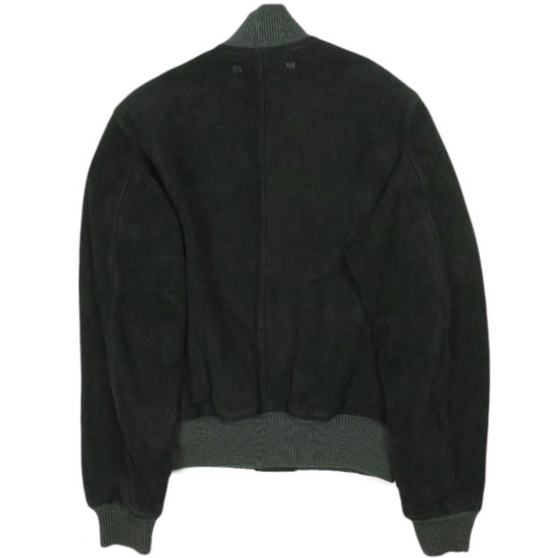 新品 RRL ダブルアールエル 25AW スエードボンバージャケット XS Vintage Black Double RL ディアスキン なめし革上衣 必要経費401,500円