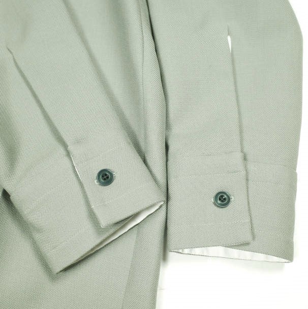 新品 Omar Afridi オマールアフリディ 22AW OVER SHIRT COTTON TWILL オーバーシャツ OA-AW22-SHR-103-01 44 MINT GREEN 定価95,700円_5
