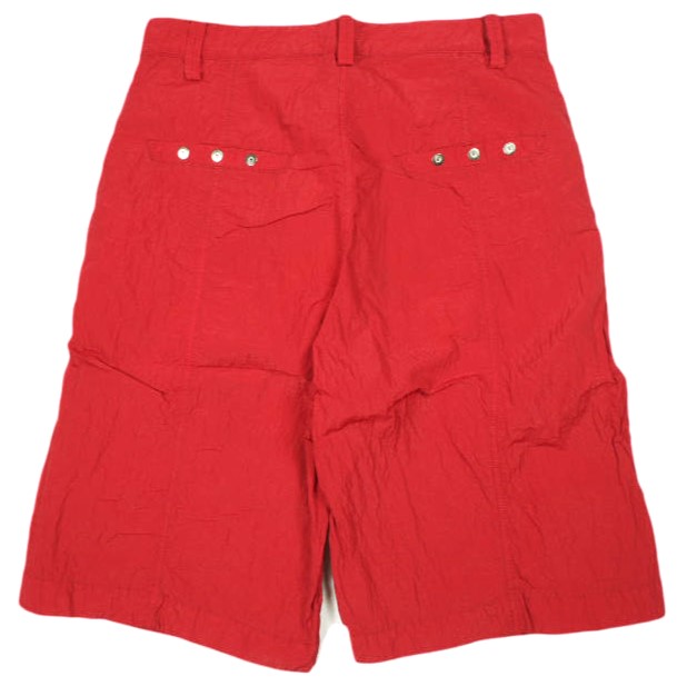 新品 Omar Afridi オマールアフリディ 23SS PANELLED WIDE SHORTS リップストップナイロン ワイドショーツ OA-SS23-TRS-111-03 46 RED_1