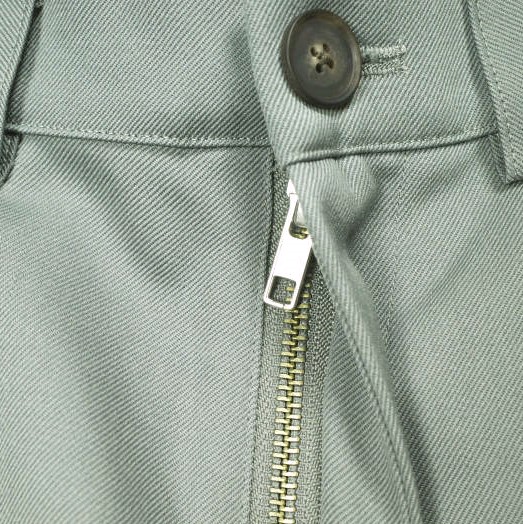 新品 seya. セヤ 22AW 日本製 CHISINAU TROUSERS BOUNCY GABARDINE ウールギャバジン ワイドトラウザーズ BL03115F45 3 STEEL パンツ_6