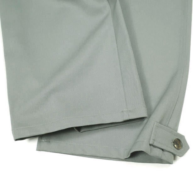 新品 seya. セヤ 22AW 日本製 CHISINAU TROUSERS BOUNCY GABARDINE ウールギャバジン ワイドトラウザーズ BL03115F45 3 STEEL パンツ_8