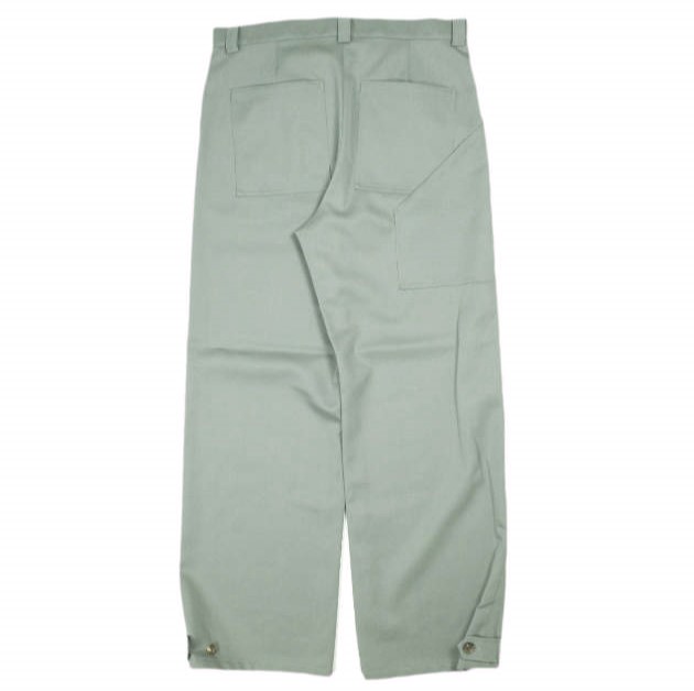 新品 seya. セヤ 22AW 日本製 CHISINAU TROUSERS BOUNCY GABARDINE ウールギャバジン ワイドトラウザーズ BL03115F45 3 STEEL パンツ_1