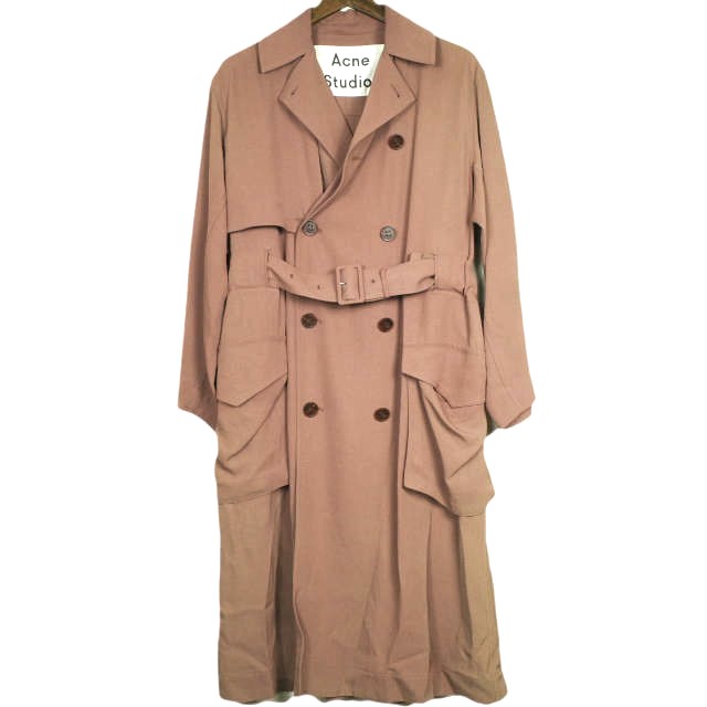 Acne Studios アクネストゥディオズ オリシアツイルトレンチコート FN-WN-OUTW000100 32 ピンク アウター