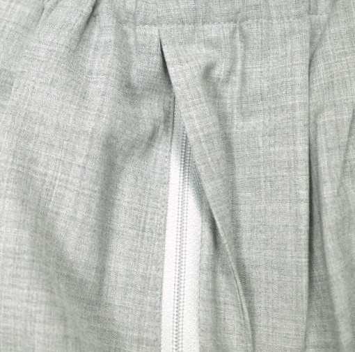 新品 un/unbient アン 24SS EASY TROUSERS トロピカルウール 2タック イージートラウザーズ UNPT59 3 MIXED GRAY アンビエント パンツ_4