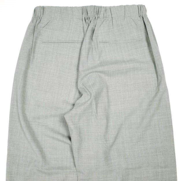 新品 un/unbient アン 24SS EASY TROUSERS トロピカルウール 2タック イージートラウザーズ UNPT59 3 MIXED GRAY アンビエント パンツ_5