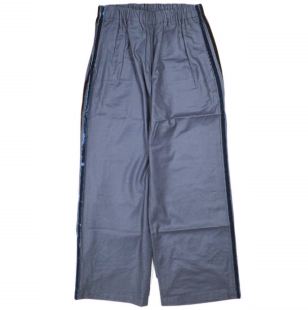 新品 un/unbient アン 23AW EASY TROUSERS BOOTS Super140s ウールフランネル イージートラウザーズ UNPT64 2 FADE BLUE パンツ g24801
