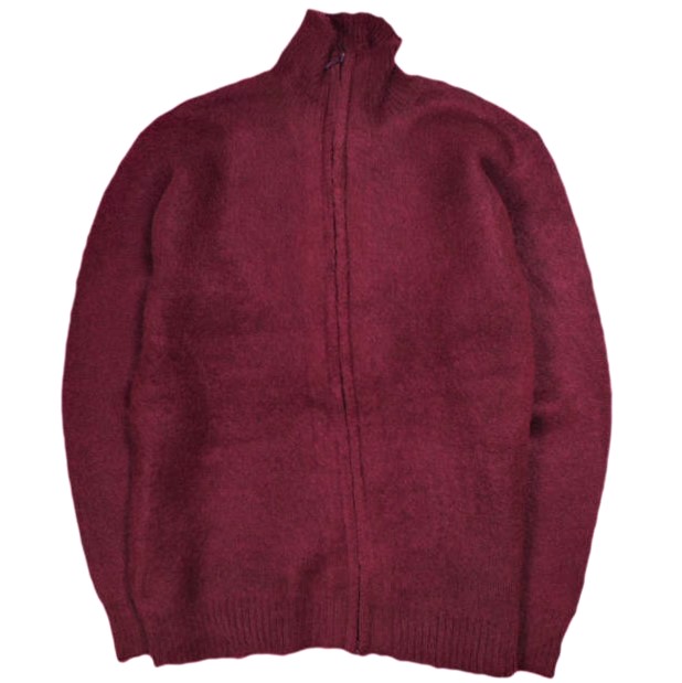 Needles ニードルス 23AW 日本製 ZIPPED MOHAIR CARDIGAN - SOLID ジップモヘアカーディガン NS283 L Bordeaux モヘヤ ニット トップス