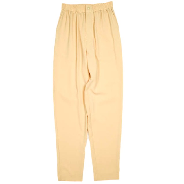 新品 HYKE ハイク 23SS 日本製 STRETCH TAPERED PANTS ストレッチテーパードパンツ 231 - 13182 1(S) CREAM イージー ボトムス