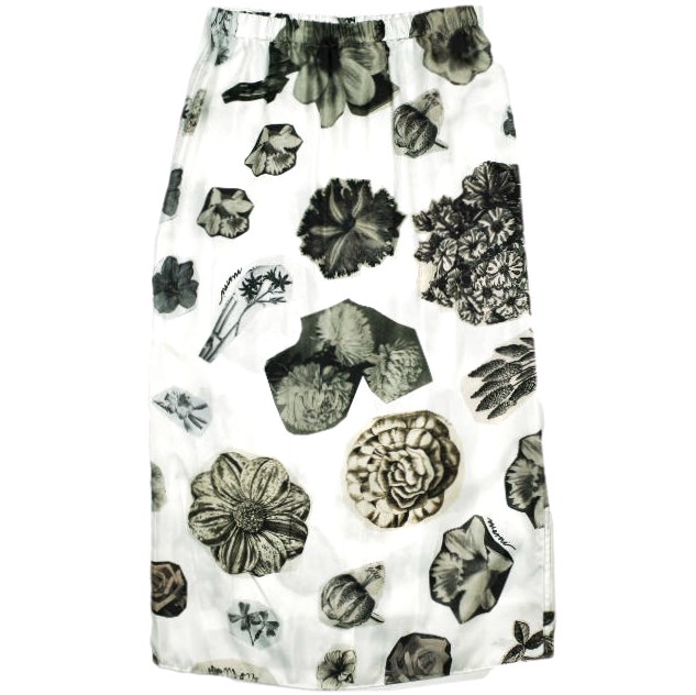 新品 MARNI マルニ 24SS イタリア製 NOCTURNAL PRINT SKIRT フローラルプリント シルクスカート GOMA0107A0 UTSG18 36 定価129,