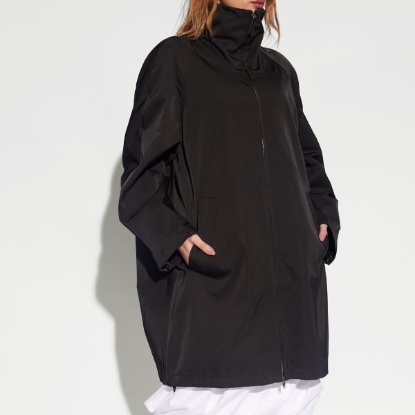 新品 MARNI マルニ 24SS コットンブレンド ギャザータフタパーカー JKMA0288A0 UTP749WR 38 AQUA MARINE(00B24) 定価269, コート