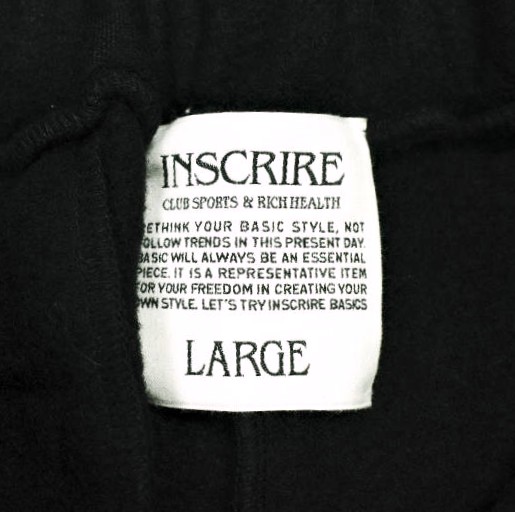 INSCRIRE アンスクリア 24AW 日本製 FLEECE PANTS フリースパンツ I24AW-BC93B L BLACK イージー ユニセックス ボトムス_3