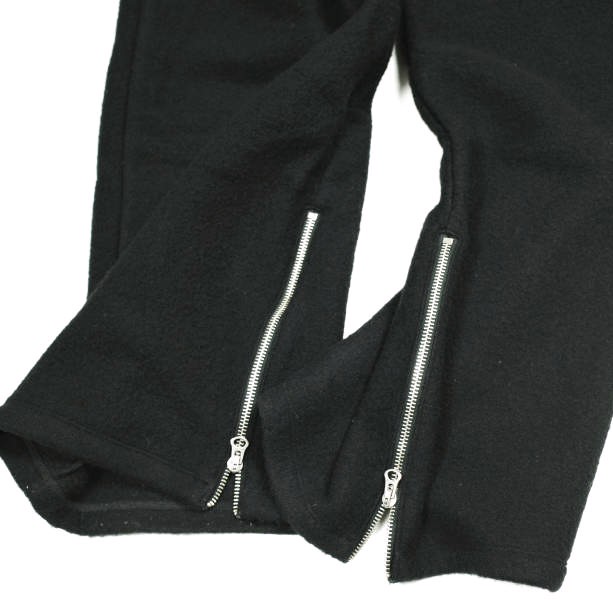 INSCRIRE アンスクリア 24AW 日本製 FLEECE PANTS フリースパンツ I24AW-BC93B L BLACK イージー ユニセックス ボトムス_6