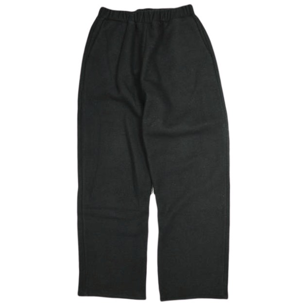 INSCRIRE アンスクリア 24AW 日本製 FLEECE PANTS フリースパンツ I24AW-BC93B L BLACK イージー ユニセックス ボトムス