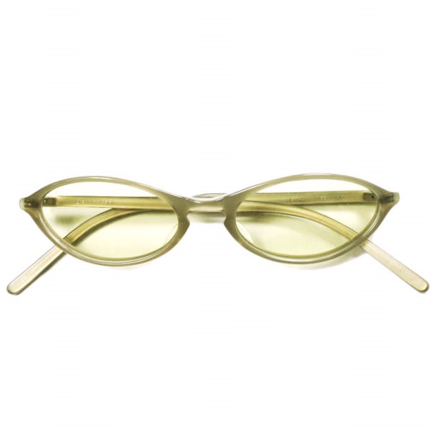 EYEVAN アイヴァン 日本製 KISS MM OVAL SUNGLASS オーバルサングラス OLIVE/YELLOW 48□18-140 眼鏡 メガネ【中古】【EYEVAN】 EYEVAN アイヴァン 日本製 KISS MM OVAL SUNGLASS オーバルサングラス