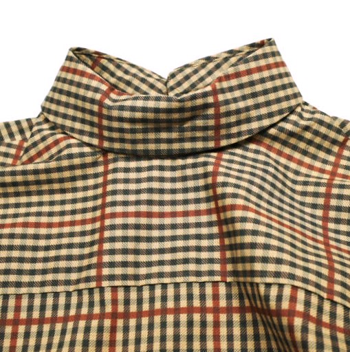 新品 DRIES VAN NOTEN ドリスヴァンノッテン 24AW CORSO 9011 W.W.SHIRT ガンクラブチェック スタンドカラーシャツ XS RUST 定価129800円_5