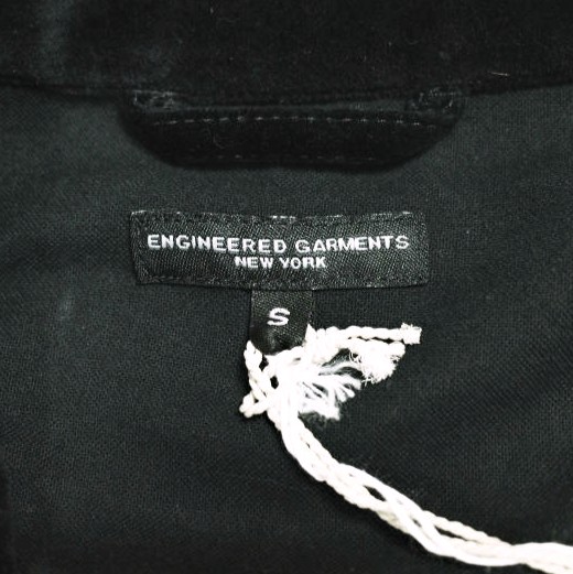 新品 Engineered Garments エンジニアードガーメンツ SD Jacket ？ Cotton Velveteen ショールカラー1Bジャケット ベルベット S Black_8
