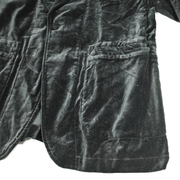 新品 Engineered Garments エンジニアードガーメンツ SD Jacket ？ Cotton Velveteen ショールカラー1Bジャケット ベルベット S Black_6
