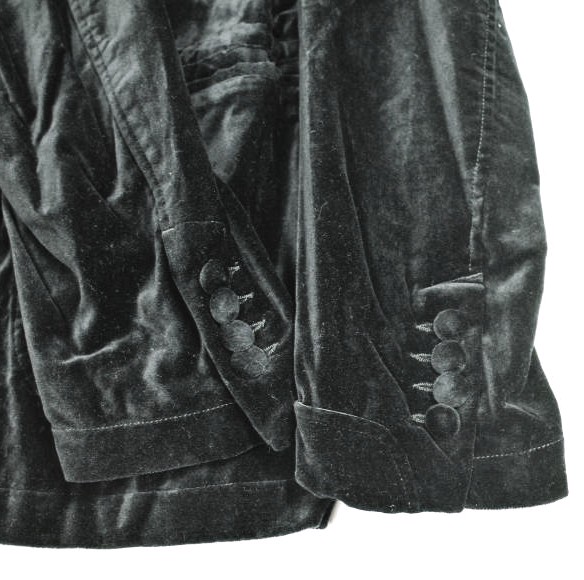新品 Engineered Garments エンジニアードガーメンツ SD Jacket ？ Cotton Velveteen ショールカラー1Bジャケット ベルベット S Black_7