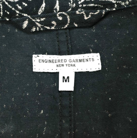 Engineered Garments エンジニアードガーメンツ Bedford Jacket - Paisley Twill ベッドフォードジャケット ペイズリーツイル M Navy_6
