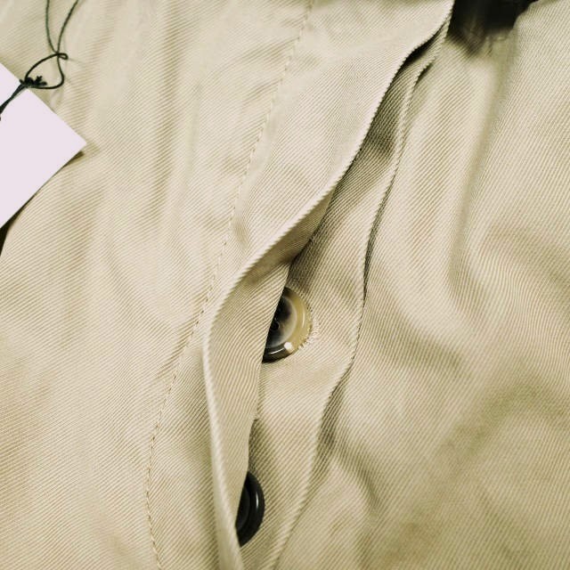 新品 DRIES VAN NOTEN ドリスヴァンノッテン 24SS PULIAN SH BIS 8131 W.W.PANTS ベルテッドツイルショーツ 34 BEIGE 必要経費112,200円 チノ
