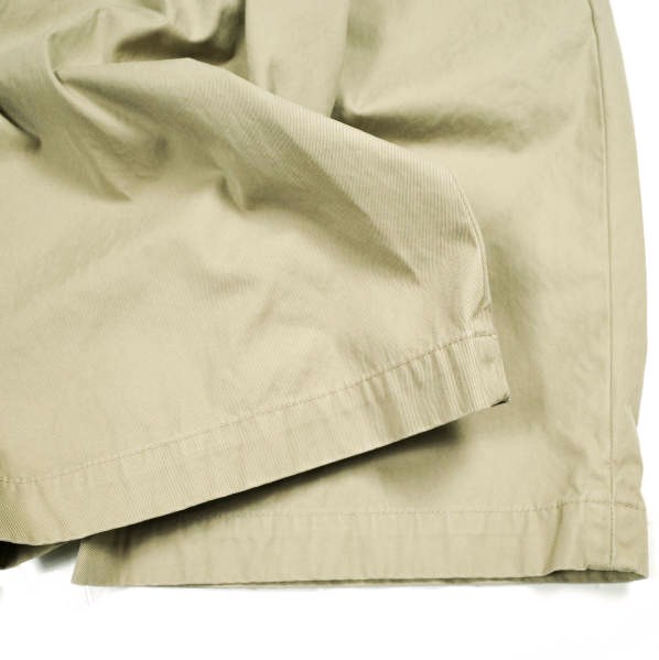 新品 DRIES VAN NOTEN ドリスヴァンノッテン 24SS PULIAN SH BIS 8131 W.W.PANTS ベルテッドツイルショーツ 34 BEIGE 必要経費112,200円 チノ