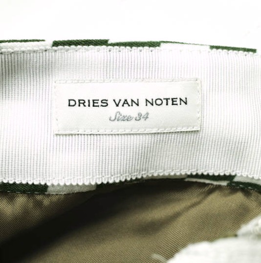 新品 DRIES VAN NOTEN ドリスヴァンノッテン 24SS SOLE 8227 W.W.SKIRT チェッカーフリルスカート 241-010830-8227-976 34 定価159_7