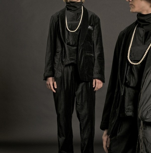 新品 Engineered Garments エンジニアードガーメンツ SD Jacket ？ Cotton Velveteen ショールカラー1Bジャケット ベルベット S Black_3