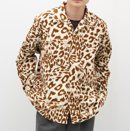 NOMA t.d. ノーマティーディー 23AW 日本製 Flannel Open Collar Shirt フランネルオープンカラーシャツ N36-SH02 4 Jungle 長袖 開襟_2