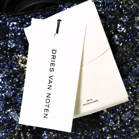 新品 DRIES VAN NOTEN ドリスヴァンノッテン 24AW BW242-CRISP709-699 W.L.BAG スパンコール クリスプバッグ BLUE 定価257, 2WAY_3