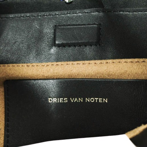 新品 DRIES VAN NOTEN ドリスヴァンノッテン 24AW BW242-CRISP709-699 W.L.BAG スパンコール クリスプバッグ BLUE 定価257, 2WAY_6