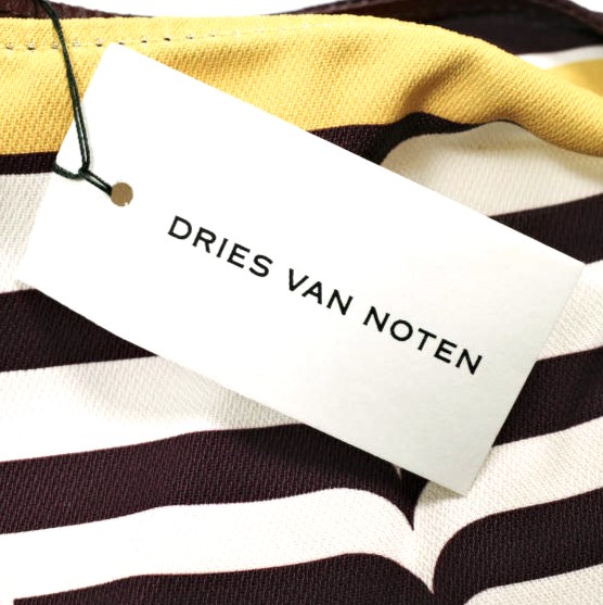 新品 DRIES VAN NOTEN ドリスヴァンノッテン 24SS BW241-SCARF218-736 W.L.BAG レザーポーチ付き スカーフショルダーバッグ_4