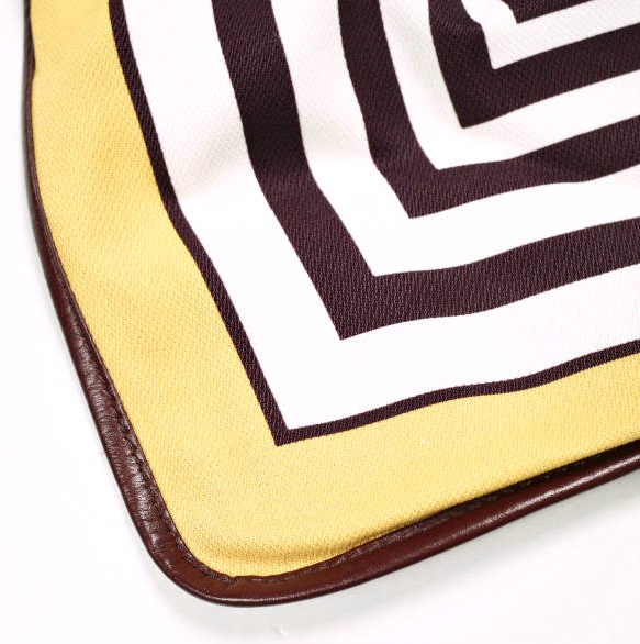 新品 DRIES VAN NOTEN ドリスヴァンノッテン 24SS BW241-SCARF218-736 W.L.BAG レザーポーチ付き スカーフショルダーバッグ_7