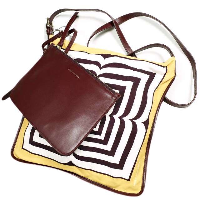 新品 DRIES VAN NOTEN ドリスヴァンノッテン 24SS BW241-SCARF218-736 W.L.BAG レザーポーチ付き スカーフショルダーバッグ