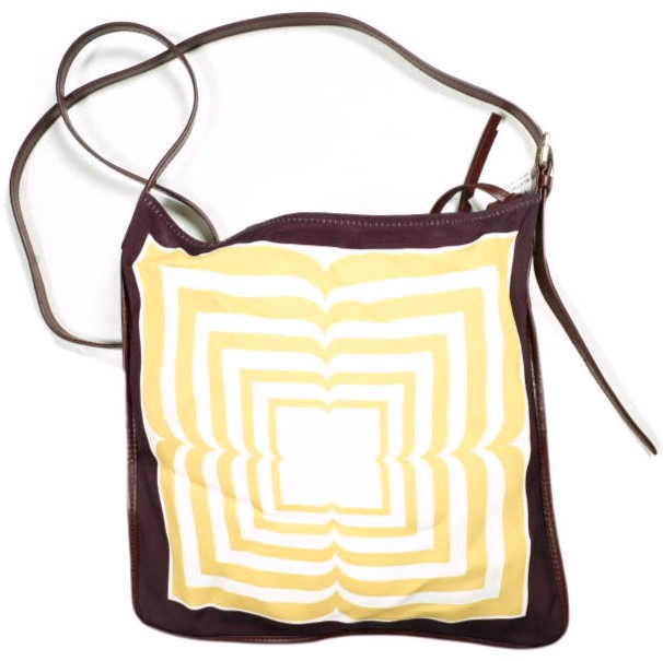 新品 DRIES VAN NOTEN ドリスヴァンノッテン 24SS BW241-SCARF218-736 W.L.BAG レザーポーチ付き スカーフショルダーバッグ_2