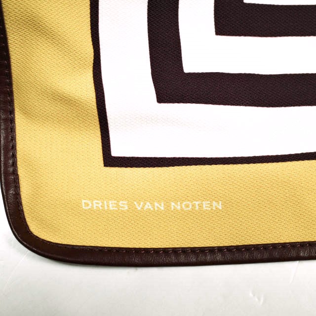 新品 DRIES VAN NOTEN ドリスヴァンノッテン 24SS BW241-SCARF217-736 W.L.BAG レザーポーチ付き スカーフショルダーバッグ_6