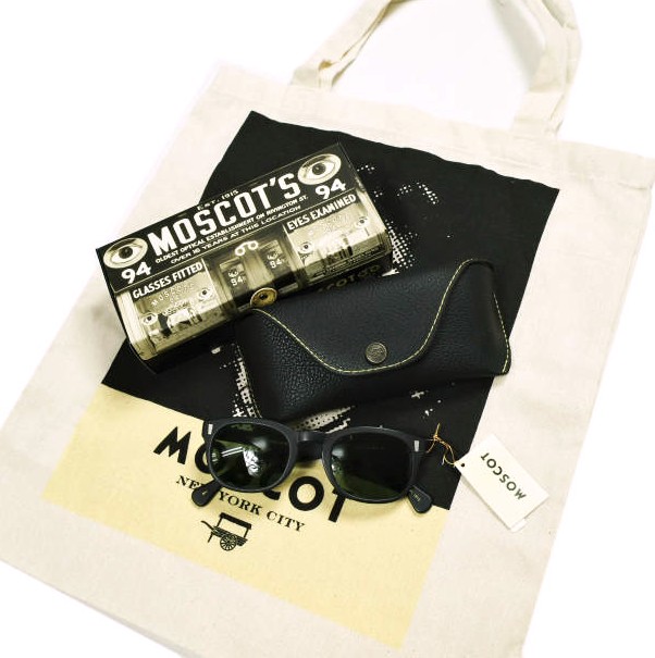 新品 MOSCOT モスコット ZILCH 48サイズ ユニセックス ズリック MATTE BLACK/GREEN 48□24-145 ウェリントン サングラス 眼鏡 メガネ